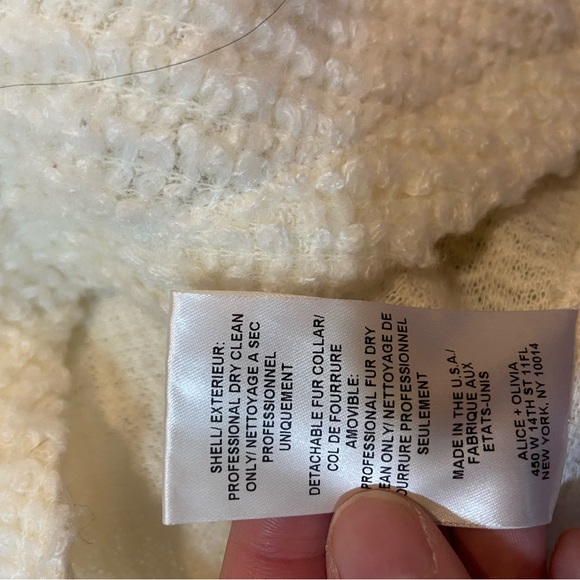 Alice and Olivia fox fur wool cardigan - Picture 8 of 9